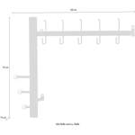 Garderobenhaken von INOSIGN, in der Farbe Schwarz, aus Metall, andere Perspektive, Vorschaubild