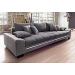 Bigsofa von Mr. Couch, in der Farbe Grau, aus Strukturstoff, andere Perspektive, Vorschaubild