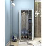 Garderobenschrank von Moderano, in der Farbe Weiss, aus Holzwerkstoff, andere Perspektive, Vorschaubild