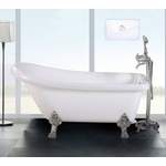 Freistehende Badewanne von Sanotechnik, in der Farbe Weiss, aus Acryl, andere Perspektive, Vorschaubild
