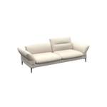 2/3-Sitzer Sofa von FLEXLUX, in der Farbe Weiss, aus Echtleder, andere Perspektive, Vorschaubild