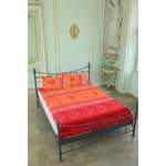 Bettwäsche-Garnitur von CASATEX, in der Farbe Orange, aus Satin, andere Perspektive, Vorschaubild