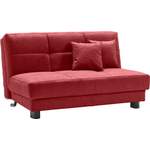 Schlafsofa von ell + ell, in der Farbe Rot, aus Flachgewebe, andere Perspektive, Vorschaubild