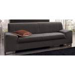 2/3-Sitzer Sofa von DOMO collection, in der Farbe Grau, aus Microfaser, andere Perspektive, Vorschaubild