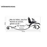 Wandtattoo Spruch der Marke Klebefieber