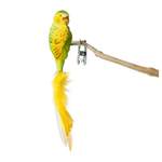 Christbaumschmuck von Birds of Glass, in der Farbe Gelb, aus Metall, andere Perspektive, Vorschaubild