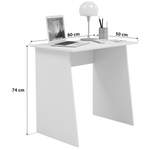 Schreibtisch von VCM, in der Farbe Weiss, aus Holzwerkstoff, andere Perspektive, Vorschaubild