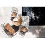 Gartenstuhl von HOUE, in der Farbe Schwarz, aus Stahl, andere Perspektive, Vorschaubild