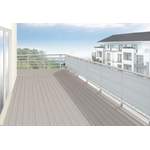 Balkonsichtschutz von Floracord, in der Farbe Grau, aus Polyacryl, andere Perspektive, Vorschaubild
