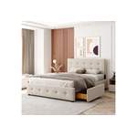 Boxspringbett von OKWISH, in der Farbe Beige, andere Perspektive, Vorschaubild