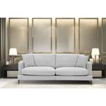 2/3-Sitzer Sofa von Leonique, in der Farbe Silber, aus Strukturstoff, andere Perspektive, Vorschaubild