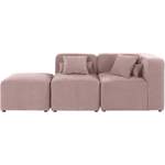 2/3-Sitzer Sofa von andas, in der Farbe Rosa, aus Teilmassiv, andere Perspektive, Vorschaubild