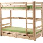 Etagenbett von vipack, in der Farbe Beige, aus Holz, andere Perspektive, Vorschaubild