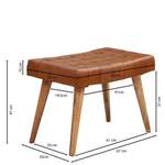 Sitzhocker von Möbel4Life, in der Farbe Braun, aus Massivholz, andere Perspektive, Vorschaubild