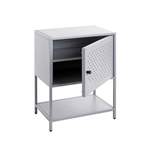 Nachttischkommode von HAKU Möbel, in der Farbe Grau, aus Metall, andere Perspektive, Vorschaubild