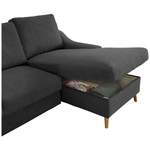 Ecksofa von MID.YOU, in der Farbe Schwarz, aus Textil, andere Perspektive, Vorschaubild