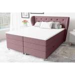 Boxspringbett von Stylefy, in der Farbe Rosa, aus Velours, andere Perspektive, Vorschaubild