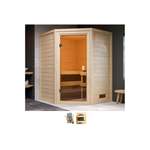 Sauna-Kabine von Welltime, in der Farbe Beige, aus Naturbelassen, andere Perspektive, Vorschaubild