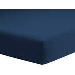 Bettlaken von schlafgut, in der Farbe Blau, aus Jersey, andere Perspektive, Vorschaubild