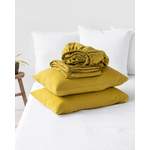 Bettwäsche-Garnitur von Maisons du Monde, in der Farbe Gelb, aus Leinen, andere Perspektive, Vorschaubild
