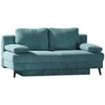 2/3-Sitzer Sofa von Livetastic, in der Farbe Blau, aus Textil, andere Perspektive, Vorschaubild