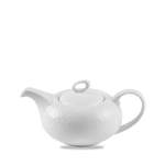 Teekocher von Churchill, in der Farbe Weiss, aus Porzellan, andere Perspektive, Vorschaubild
