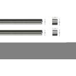 Gardinenstange von GARESA, in der Farbe Grau, aus Edelstahl, andere Perspektive, Vorschaubild