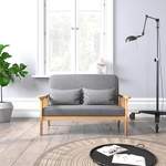 2/3-Sitzer Sofa von Mondeer, in der Farbe Grau, aus Eiche, andere Perspektive, Vorschaubild