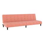 2/3-Sitzer Sofa von vidaXL, in der Farbe Rosa, aus Samt, andere Perspektive, Vorschaubild