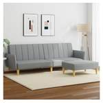 2/3-Sitzer Sofa von vidaXL, in der Farbe Grau, aus Stoff, andere Perspektive, Vorschaubild