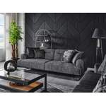 2/3-Sitzer Sofa von Villa Möbel, in der Farbe Grau, aus Mikrofaser, andere Perspektive, Vorschaubild