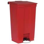 Mülleimer von Rubbermaid, in der Farbe Rot, aus Polyethylen, andere Perspektive, Vorschaubild