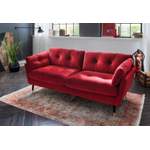 2/3-Sitzer Sofa von Trends by HG, in der Farbe Rot, aus Messing, andere Perspektive, Vorschaubild
