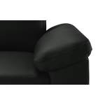 2/3-Sitzer Sofa, in der Farbe Schwarz, aus Echtleder, andere Perspektive, Vorschaubild