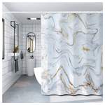 Duschvorhang von Dekorative, in der Farbe Weiss, andere Perspektive, Vorschaubild