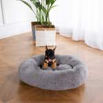 Hundekorb von Home Deluxe, in der Farbe Grau, aus Baumwolle, andere Perspektive, Vorschaubild