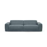 2/3-Sitzer Sofa von TRENDMANUFAKTUR, in der Farbe Blau, aus Velours, andere Perspektive, Vorschaubild