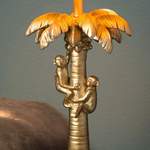 Beistelltischlampe von Lucide, in der Farbe Gold, aus Kunststoff, andere Perspektive, Vorschaubild