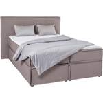 Boxspringbett von LeGer Home by Lena Gercke, in der Farbe Grau, aus Polyester, andere Perspektive, Vorschaubild