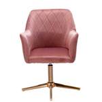 Chefsessel von Möbel4Life, in der Farbe Rosa, aus Metall, andere Perspektive, Vorschaubild
