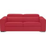 2/3-Sitzer Sofa von Egoitaliano, in der Farbe Rot, aus Leder, andere Perspektive, Vorschaubild