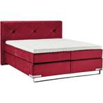 Boxspringbett von GALLERY M branded by Musterring, in der Farbe Rot, aus Massivholz, andere Perspektive, Vorschaubild