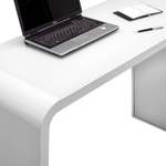 Schreibtisch von Jahnke, in der Farbe Weiss, aus Esg-sicherheitsglas, andere Perspektive, Vorschaubild