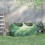 Gewächshaus von Outsunny, in der Farbe Grün, aus Stahl, andere Perspektive, Vorschaubild