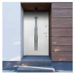 Tür von vidaXL, in der Farbe Weiss, aus Aluminium, andere Perspektive, Vorschaubild