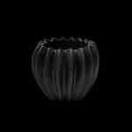 Blumentopf von Wikholm Form, in der Farbe Schwarz, aus Keramik, andere Perspektive, Vorschaubild