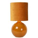 Beistelltischlampe von Lucide, in der Farbe Orange, aus Keramik, andere Perspektive, Vorschaubild