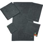Handtuch-Set von Ross, in der Farbe Grau, aus Baumwolle, andere Perspektive, Vorschaubild