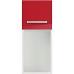 Küchen-Hängeschrank, in der Farbe Rot, aus Holzwerkstoff, andere Perspektive, Vorschaubild