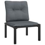 2/3-Sitzer Sofa von VIDAXL, in der Farbe Schwarz, aus Rattan, Vorschaubild